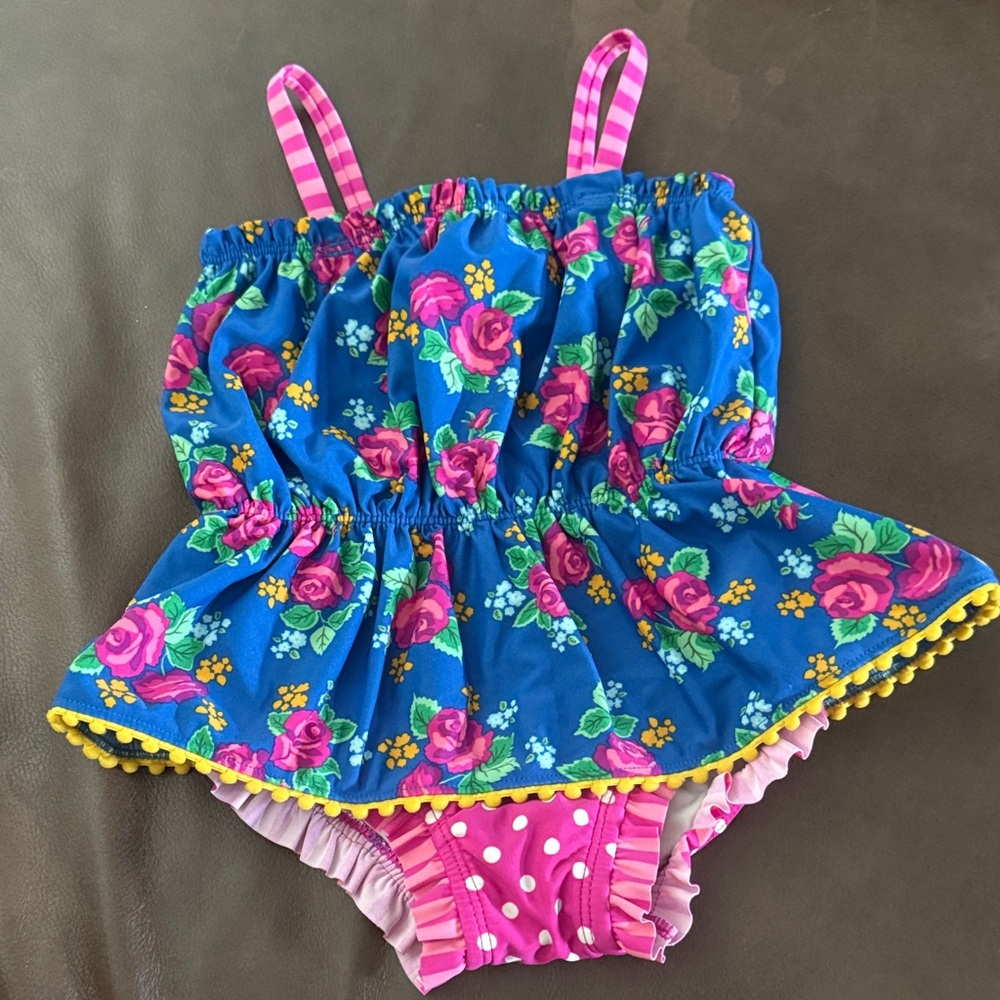 Matilda Jane Blue and Pink Floral Swimsuit